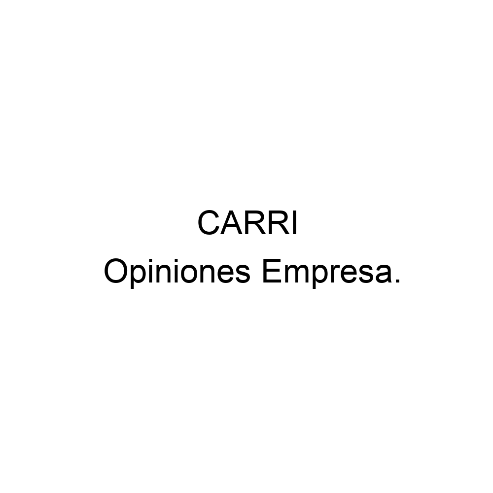 Opiniones CARRI, 5218112457101