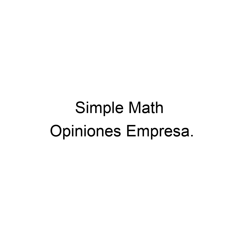 Opiniones simple math 7771903773